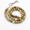 Natural Picture Jasper Round Bead Strands G-G-P070-55-4mm-2