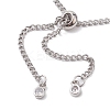 Adjustable 304 Stainless Steel Curb Chains Bracelet Making AJEW-JB01213-01-3