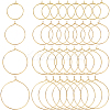 160Pcs 4 Style Brass Wine Glass Charm Rings KK-SP0001-33G-1