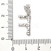 Rack Plating Brass Micro Pave Cubic Zirconia European Dangle Charms KK-L210-015P-F-3