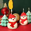 SUPERFINDINGS 2Pcs 2 Style Christmas Candle Silicone Molds CAND-FH0001-03-4