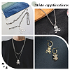 40Pcs 2 Colors 304 Stainless Steel Pendants STAS-UN0030-16-6