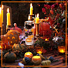   8Pcs Opaque Resin Halloween Display Decorations AJEW-PH0018-15-6
