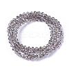 Electroplate Glass Beads Strands EGLA-J147-B-PL01-2