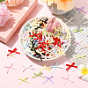 300Pcs 10 Colors Polyester Bowknot Ornament Accessories DIY-SP0004-88-3