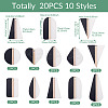 20Pcs 10 Styles Resin & Natural Wood Pendants RESI-TA0004-48-4