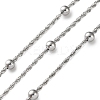 304 Stainless Steel Chains with Beads CHS-F020-12P-1