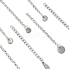12Pcs 4 Styles 304 Stainless Steel Chain Extender FIND-FS0002-96B-3