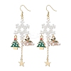 Alloy Enamel Dangle Earrings EJEW-TA00727-2