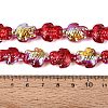 Electroplate Transparent Glass Beads Strands EGLA-N055-04A-04-4