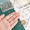 80Pcs 304 Stainless Steel Screw Eye Pin Peg Bails STAS-UN0060-41-3