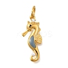 Brass Micro Pave Cubic Zirconia Pendants LS-KK-U061-19A-G-1