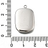 304 Stainless Steel Pave Natural Paua Shell Pendants STAS-Z125-01I-P-3