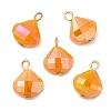 Imitation Jade Glass Pendants KK-Q777-04LG-3