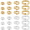 160Pcs 8 Styles Brass Split Rings KK-BBC0023-10-1