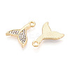 Rack Plating Alloy Rhinestone Pendants FIND-N011-23KCG-2