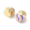 Cake Rack Plating Brass Enamel Beads KK-G512-02G-01-2