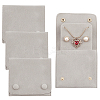Lint Cloth Jewelry Gift Pouches with Snap Fastener ABAG-WH0045-08C-1