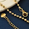Rack Plating Brass Round Beaded Bracelets for Women BJEW-G735-01G-3