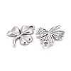 Ireland Tibetan Style Alloy Shamrock Pendants TIBEP-EA11722YKG-AS-LF-2