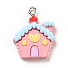 Christmas Opaque Resin Pendants LS-RESI-G043-B01-2