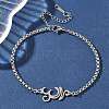 304 Stainless Steel Link Bracelets BJEW-Z107-01P-1