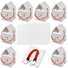 10 Sets House Shaped Paper Folding Candy Boxes CON-YW0001-74B-1