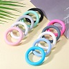 9Pcs Ring Food Grade Eco-Friendly Silicone Beads JX895B-5