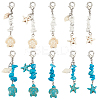 4 Sets 2 Style Glass Pendant Decorations HJEW-GA0001-50-1