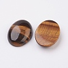 Natural Tiger Eye Flat Back Cabochons LS-G-G741-25x35mm-01-2