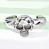 316 Surgical Stainless Steel Cuff Bangles BJEW-C142-01B-AS-2