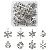40Pcs 8 Styles Tibetan Style Alloy Pendants FIND-YW0006-26-1