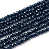Faceted Rondelle Glass Beads Strands GLAA-M028-3mm-A05-4