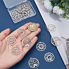 16Pcs 4 Styles 201 Stainless Steel Pendants STAS-UN0061-14-4