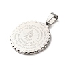 304 Stainless Steel Pendants STAS-O120-04P-01-2
