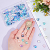 160Pcs 10 Colors Transparent Glass Beads GGLA-GO0001-01-3