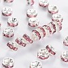 Brass Grade A Rhinestone Spacer Beads RSB035NF-07-1