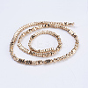 Electroplate Non-magnetic Synthetic Hematite Beads Strands G-J382-2x4x2mm-B01-1