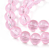 Baking Paint Transparent Glass Beads Strands DGLA-N006-8mm-01-3