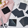 24Pcs Square Self-Adhesive PET Carpet Non-Slip Mat AJEW-BC0009-78-4