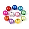 Spray Painted Acrylic Beads MACR-Q154-12mm-01M-01-1
