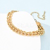 304 Stainless Steel Beads Multi-strand Bracelets LS-BJEW-K287-01G-3