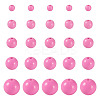 100Pcs 5 Styles Opaque Acrylic Beads MACR-TADJ0001-12F-1