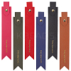 6Pcs 6 Colors PU Leather Bookmarks AJEW-SP0002-27-1