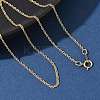 1/20 14K Gold Filled Singapore Chain Necklaces for Women Men NJEW-Z068-10G-2