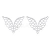 Tarnish Resistant 201 Stainless Steel Chandelier Component Links LS-X-STAS-R114-035P-1