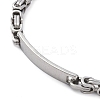Tarnish Resistant 201 Stainless Steel ID Bracelets LS-BJEW-F331-08P-2