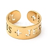 Ion Plating(IP) 201 Stainless Steel Finger Ring RJEW-E063-04G-2