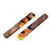 Transparent Resin & Walnut Wood Big Pendants RESI-TAC0017-42B-3