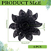 6Pcs Polyester Computerized Embroidery Cloth Iron on/Sew on Patches PATC-DC0001-18A-2